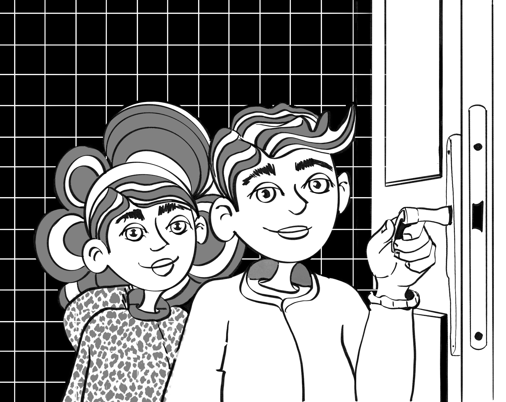 Ilustración apoyo psicológico en casa