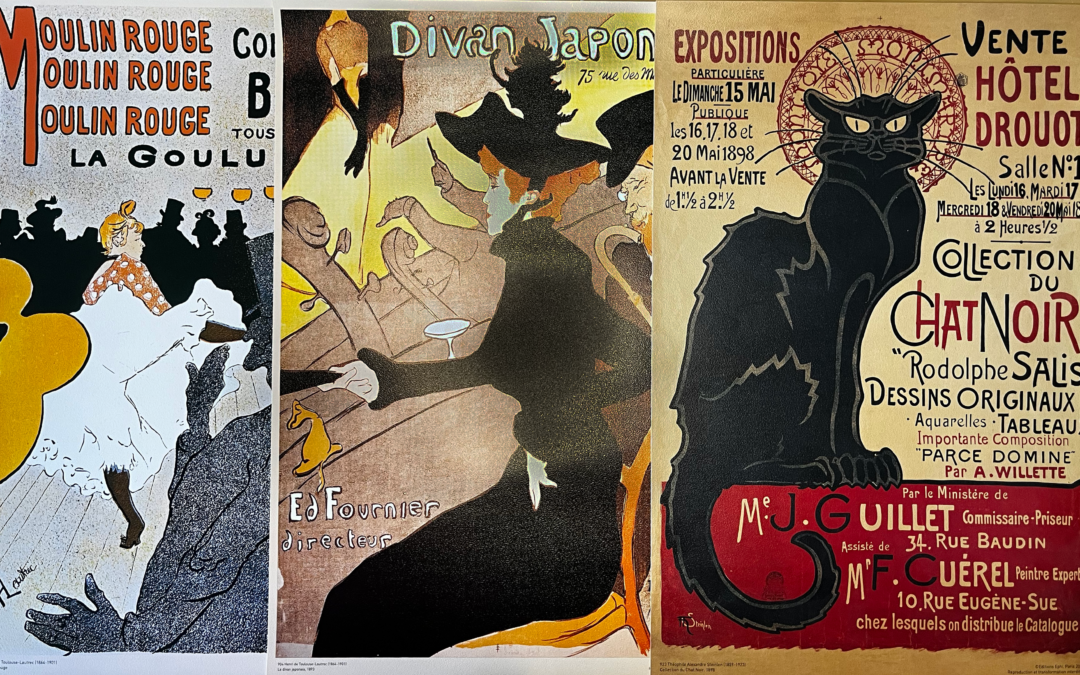 La repercusión del arte de los carteles de Toulouse-Lautrec y Alphonse Mucha